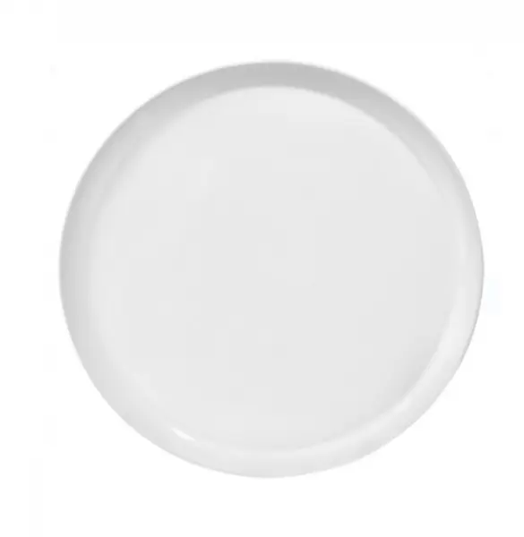 Platou pentru pizza, Ceramica, Alb, 32.5 cm