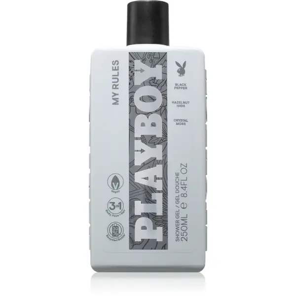 Playboy My Rules gel de duș 3 in 1 pentru bărbați 250 ml