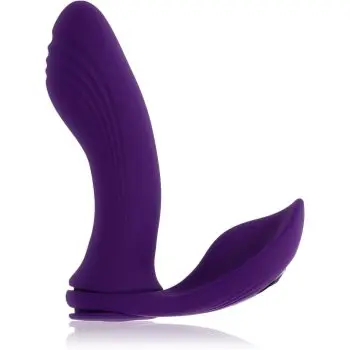 Playboy Toys Evolved Mix & Match Violet vibrator cu stimularea clitorisului