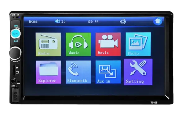 Player auto 7010B Touch screen 7" cu Bluetooth si USB Mp5