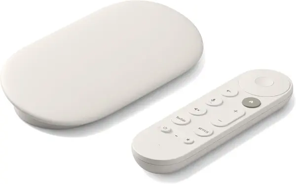 Player multimedia Google - Streamer TV 4K, 32 GB, cu telecomandă, bej