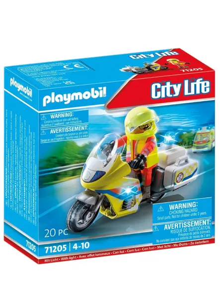 Playmobil Emergency Doctor Motorbike & flashing light (71205)