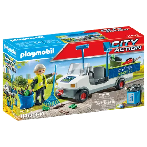 Playmobil - Maturator De Strazi Cu Vehicul