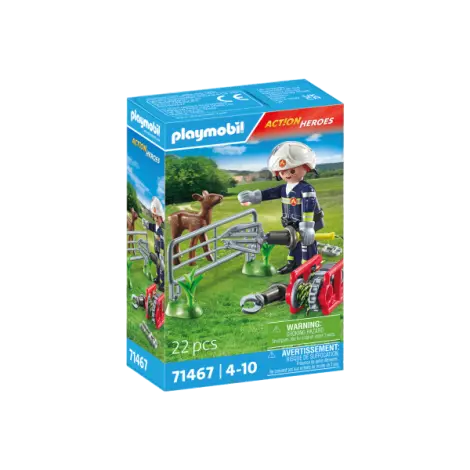 Playmobil-MISIUNEA POMPIERULUI DE SALVARE A ANIMALULUI