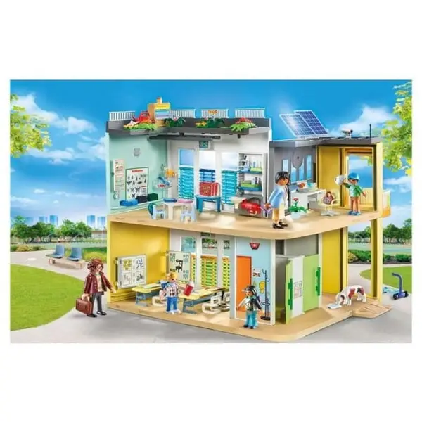 PLAYMOBIL Playmobil City Life 71327, Scoala Mare, Multicolor