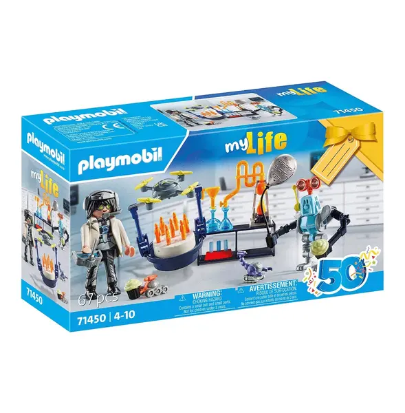 Playmobil PM71450 Cercetator Cu Roboti