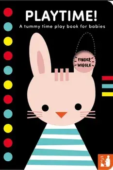 Playtime!. A high-contrast fold-out tummy time book with finger wiggle holes for babies, Board book/Mama Makes Books