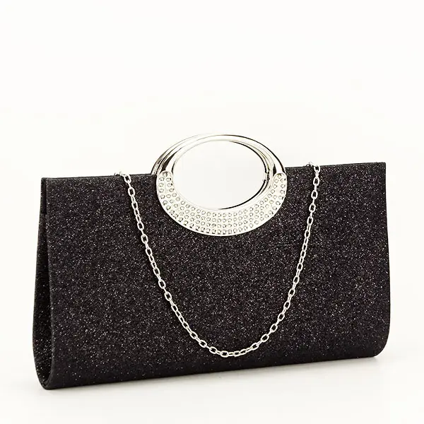 Plic elegant cu sclipici Erica 07 Negru