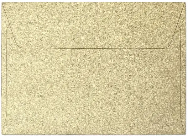 Plic poștal Galeria Papieru - C6, perlă aurie, 10 bucăți