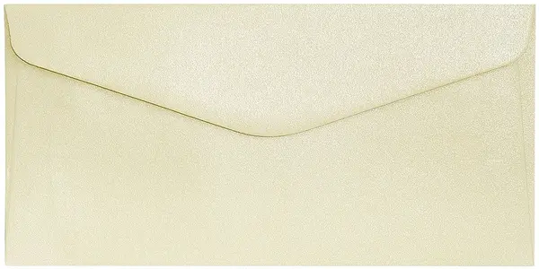 Plic poștal Galeria Papieru - DL, crem perlat, 10 bucăți