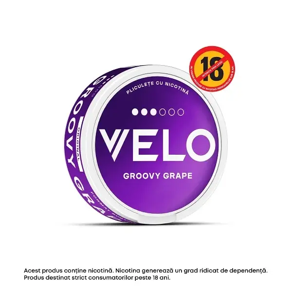 Pliculete cu nicotina VELO GROOVY GRAPE 10 MG