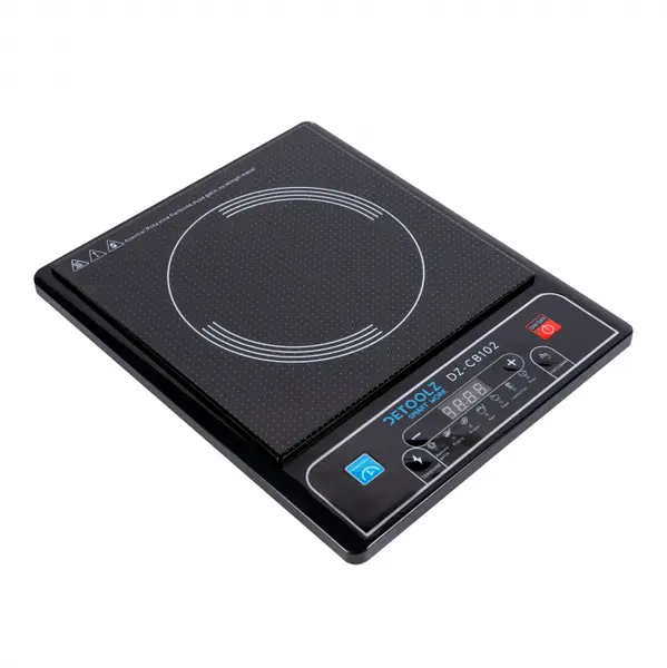 Plita ceramica Detoolz DZ-CB102, cu inductie, 1500W, 7 Functii, 8 Trepte temperatura