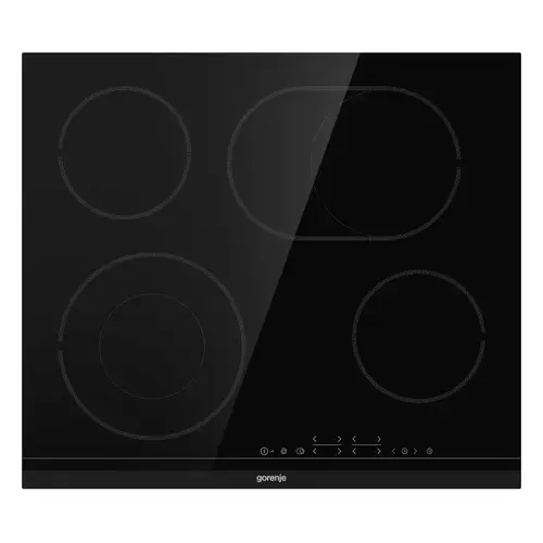 Plita ceramica incorporabila Gorenje ECT643BCSC, 60cm, 4 zone de gatit, Negru