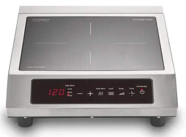 Plită cu inducție Caso - ProChef 3500, 3500W, singur, oțel inoxidabil/negru