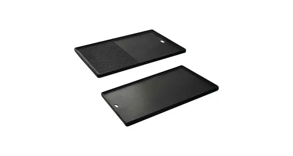 Plita din fonta cu 2 fete neteda si grill 43 x 32 cm pentru gratar Monroe Pro 4 Enders 7893