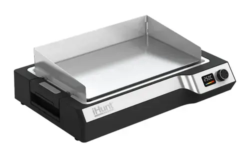 Plita electrica iHunt BRO Teppanyaki Grill, 1650W, Placa detasabila, Termostat reglabil