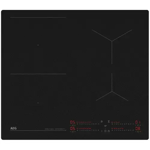 Plita incorporabila AEG TI64IB10IZ, Inductie, 4 zone de gatit, Booster, Timer, Sense Boil, Control touch, 60 cm (Negru)