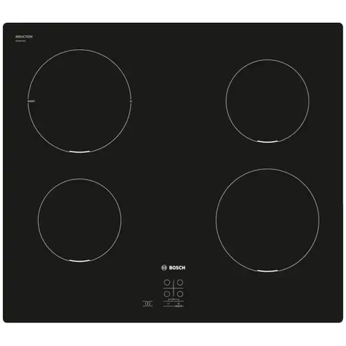 Plita incorporabila Bosch PUG611AA5E, Inductie, 4 zone de gatit, PowerBoost, TouchSelect, 60 cm, Negru