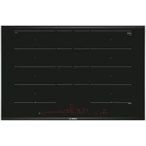 Plita incorporabila Bosch PXY875DC1E, Inductie, 4 zone de gatit, MaxiFlex, PerfectFry, 80 cm (Negru)