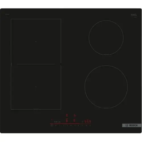 Plita incorporabila cu Inductie Bosch Seria 6 PVS61RHB1E, 4 Zone FlexInduction, TouchSlider, PowerBoost, PerfectFry (Negru)