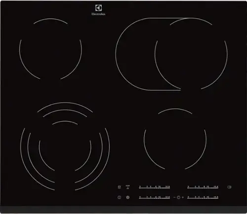 Plita incorporabila Electrolux EHF6547FXK, 7100 W, 4 arzatoare (Negru)