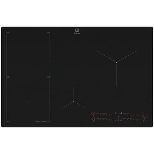 Plita incorporabila Electrolux EIS82453IZ, Inductie, 4 zone de gatit, Sense Boil, Control touch prin culisare, Conectivitate hota, SaphirMatt, Booster (4 zone), Timer electronic, Oprire automata, Functie punte (Negru)