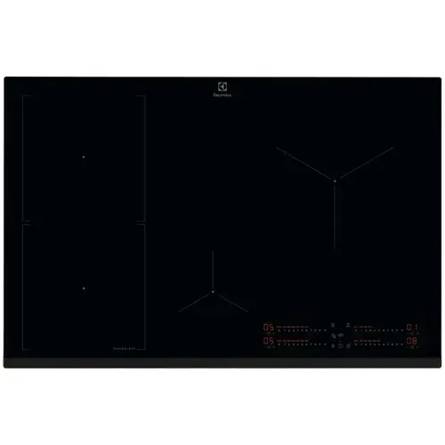 Plita incorporabila Electrolux EIS87453, Inductie, 4 zone de gatit, Booster, SenseBoil, Concetivitate hota, Timer, 60 cm (Negru)