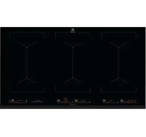 Plita incorporabila Electrolux EIV9467, Inductie, 6 zone de gatit, Touch control, 91 cm (Negru)