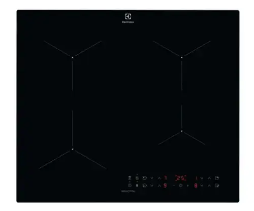 Plita incorporabila Electrolux LIL61434C, Inductie, 4 Zone de gatit, Booster, Conectivitate hota, 60 cm (Negru)