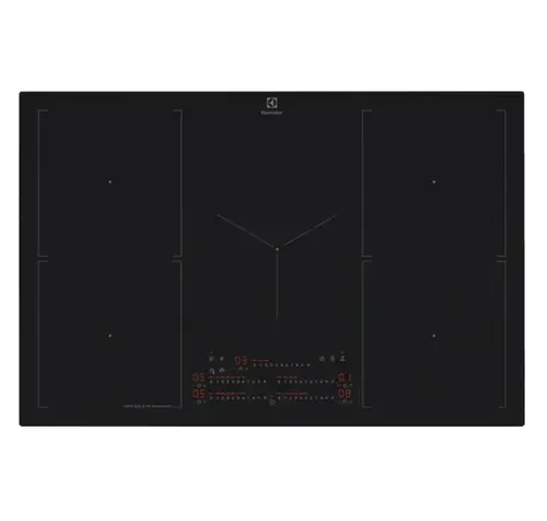 Plita incorporabila Electrolux SaphirMatt® SE EIS87553IZ, Inductie, 5 zone de gatit, Control Touch, Booster, Conectivitate hota, Timer, Detectarea vaselor, 78 cm (Negru)
