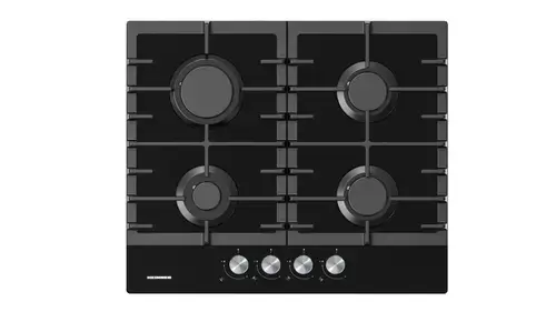 Plita incorporabila Heinner HBH-M421IRFGBK, 4 arzatoare, aprindere electrica (Negru)