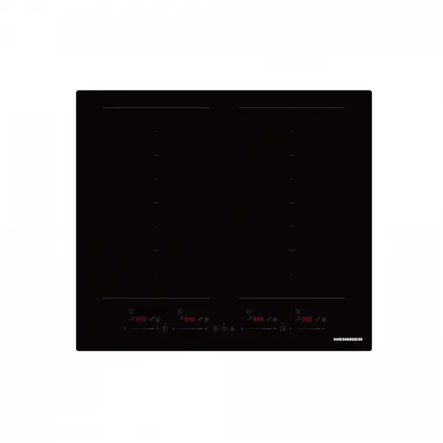 Plita incorporabila HEINNER HBHI-M4ZB2FXSMTC, Inductie, 7400 W, Control touch, Sticla (Negru)