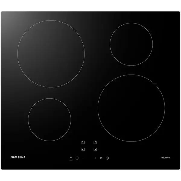 Plita incorporabila Samsung NZ64M3NM1BB/OL, Inductie, 4 zone de gatit, Control tactil, Power Boost, Indicator caldura reziduala