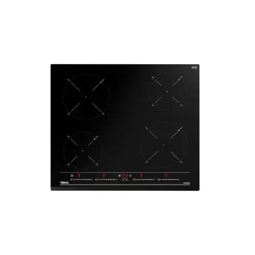 Plita incorporabila Teka IZC 64010 Electrica, Inductie, 4 zone de gatit, senzori tactili, 60 cm, Negru