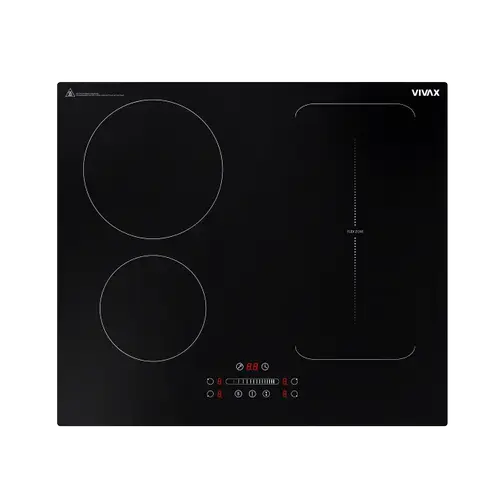 Plita incorporabila VIVAX BH-04MFZIN, Inductie, 4 zone de gatit, Boost, sticla securizata (Negru)