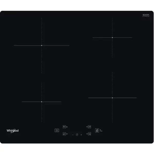 Plita incorporabila Whirlpool WS Q2160 NE, 4 zone de gatit, Power management, Touch Control, Timer electronic, Negru