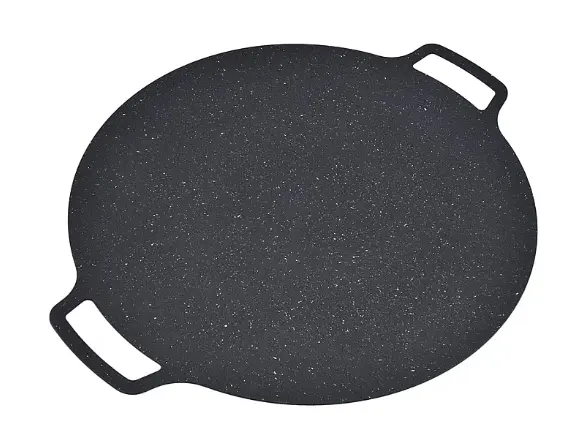 Plita Japoneza rotunda cu manere placa grill antiaderenta diametrul 28 cm