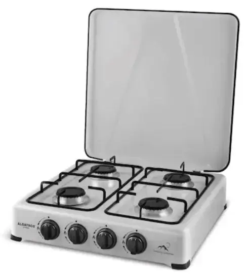 Plita pe gaz Albatros APG42S, 4 Arzatoare, 6200 W (Argintiu)