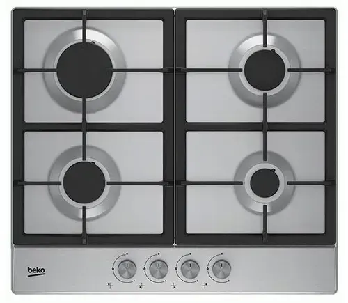 Plita pe gaz incorporabila Beko HIAG64225SX, 58 cm, 4 zone, aprindere integrata, (Inox)