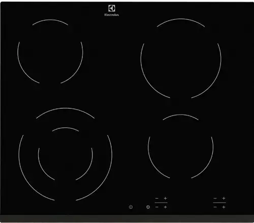 Plita vitroceramica incorporabila Electrolux EHF6241FOK, Electric, 4 arzatoare (Negru)