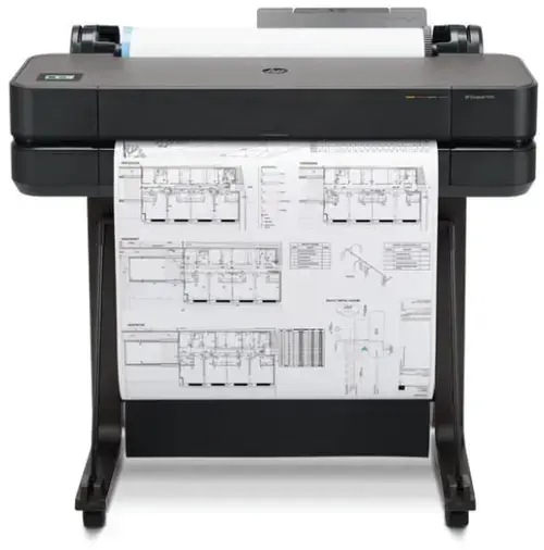 Plotter HP DesignJet T630 24inch, Retea, Wi-Fi, USB, A1, ADF (Negru)