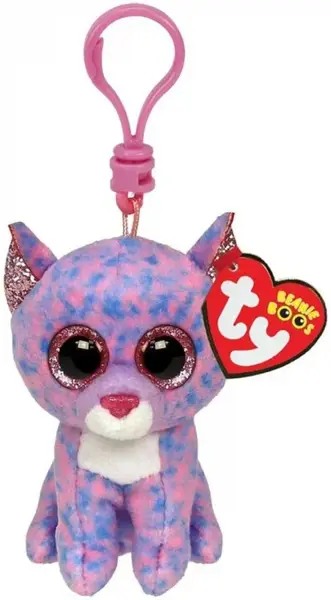 Plus Breloc Ty 8.5cm Boos Cassidy Pisica Lavanda