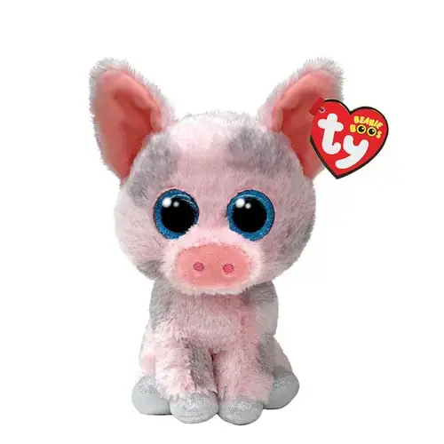 Plus Ty Beanie Boos - Hambone purcelus roz, 15 cm