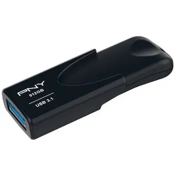 PNY Memorie USB PNY Attache 512 GB USB 3.1,Negru