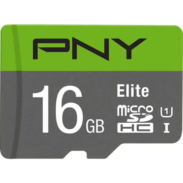 PNY Technologies Card de memorie microSDHC PNY Elite, 16GB, UHS-I U1, Clasa 10, Adaptor SD