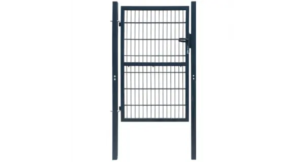 Poarta 2D pentru gard (simpla) 106 x 170 cm, gri antracit