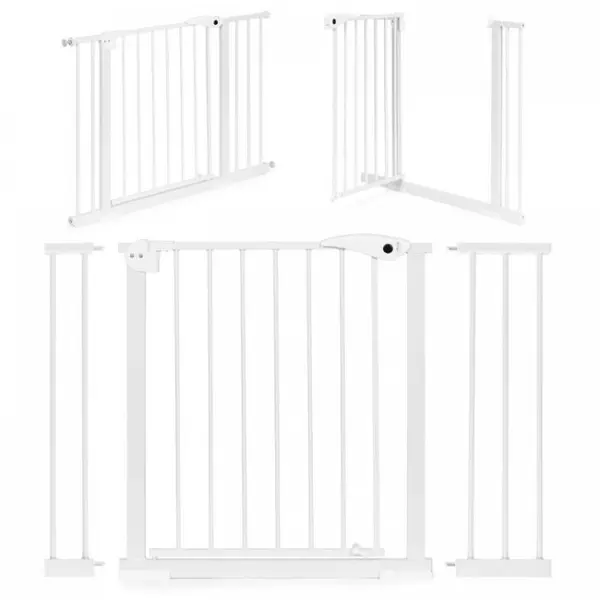 Poarta de siguranta 74-105 cm Ecotoys Alb
