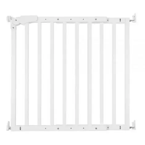 Poarta de siguranta lemn Childhome Maestro 73.5-104 cm Alb