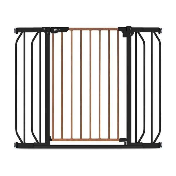 Poarta de siguranta Lionelo prin presiune Truus Slim 105 cm negrunatur
