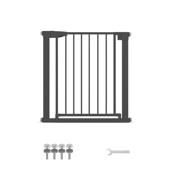 Poartă de Siguranță PRO 180° pentru Copii și Animale 76 x 75-82cm, NEGRU - Default Title